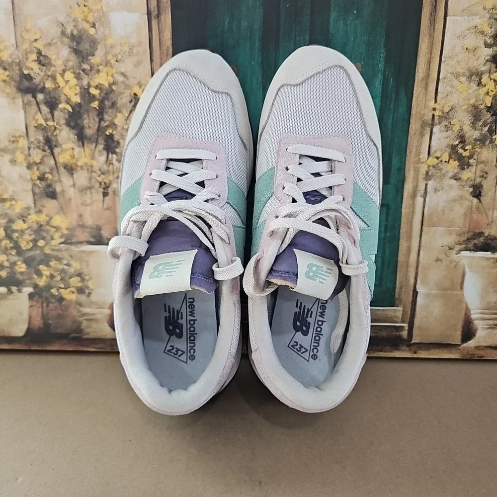 New Balance 237‎ Athletic Shoes Pastel Purple Pink Green Women's Size 9.5